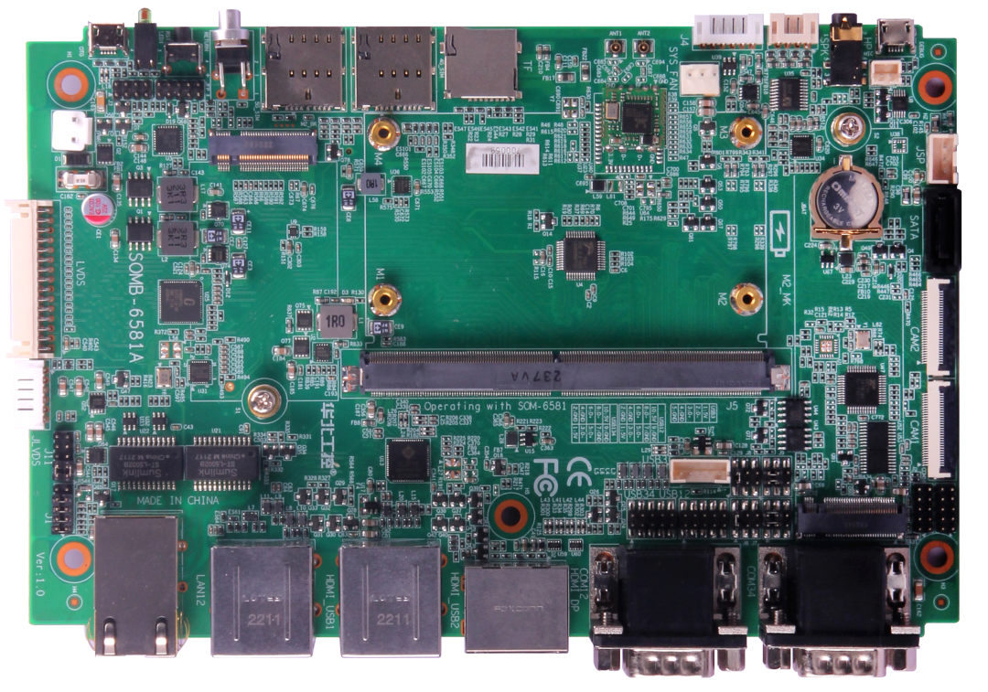 華北工控采用瑞芯微AIoT芯片RK3588打造的嵌入式工控主板SOMB-6581A.png 華北工控采用瑞芯微AIoT芯片RK3588打造的嵌入式工控主板SOMB-6581A.png